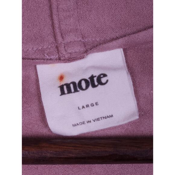 Mote Faux Suede Asymmetrical Zip Jacket Blush Pink Size Large - Picture 2 of 12